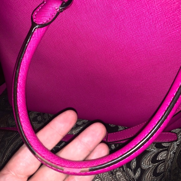 MK Michael Kors Satchel Handbag Fuschia Pink - Picture 4 of 4